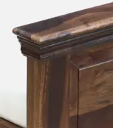 Donetask Sheesham Wood Queen Size Bed without Storage (Provincial Teak Finish) - Image 8