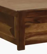 Furion Sheesham Wood Queen Size Bed with Hydraulic Box Storage (Provincial Teak Finish) - Image 9