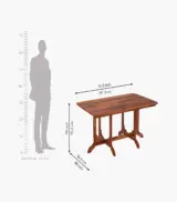 Cohoon Sheesham Wood 6 Seater Dining Table Set (Honey Finish) - Image 9