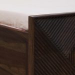 Ritmo Sheesham Wood Queen Size Bed In Provincial Teak Finish With Box Storage - Image 9
