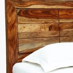 Sougur Sheesham Wood Single Bed without Storage (Rustic teak Finish) - Image 9