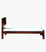 Sougur Sheesham Wood Single Bed without Storage (Honey Oak Finish) - Image 8
