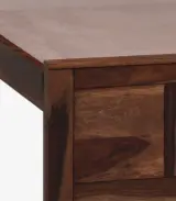 Mourconing Sheesham Wood Single Bed without Storage (Rustic Teak Finish) - Image 9