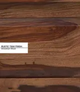 Newvo Sheesham Wood Single Bed with Drawer Storage (Rustic Teak Finish) - Image 9