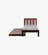 Froya Sheesham Wood Single Bed with Trundle (Honey Oak Finish) - Image 8