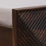 Ritmo Sheesham Wood Queen Size Bed In Provincial Teak Finish - Image 7