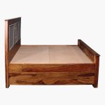 Felice Sheesham Wood Queen Size Bed in Dual Tone Finish with Box Storage - Image 9