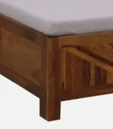 Elfa Sheesham Wood King Size Bed with Box Storage (Honey Finish) - Image 8