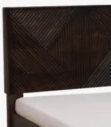 Ritrmo Sheesham Wood Queen Size Bed with Box Storage (Provincial Teak Finish) - Image 10