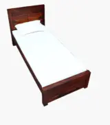 Sougur Sheesham Wood Single Bed without Storage (Honey Oak Finish) - Image 9