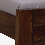 Sougur Sheesham Wood Single Bed without Storage (Provincial Teak Finish) - Image 10