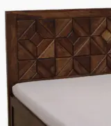 Chez Sheesham Wood Queen Size Bed with Box Storage (Provincial Teak Finish) - Image 10