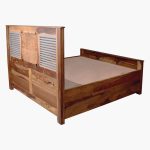 Felice Sheesham Wood Queen Size Bed in Dual Tone Finish with Box Storage - Image 10