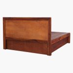 Woodrow Queen Size Bed with Hydraulic storage in Honey Colour - Image 9