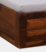 Arcamia Sheesham Wood King Size Bed with Box Storage (Brown Finish) - Image 10