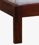 Froya Sheesham Wood King Size Bed without Storage (Honey Oak Finish) - Image 10
