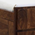 Almen Sheesham Wood Queen Size Bed with Box Storage (Teak Finish) - Image 11