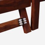 Froya Sheesham Wood Single Bed with Trundle (Honey Oak Finish) - Image 10