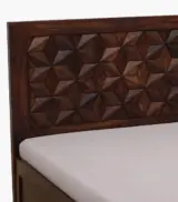 Bairon Sheesham Wood Queen Size Bed with Box Storage (Provincial Teak Finish) - Image 11