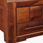 Woodrow Queen Size Bed with Hydraulic storage in Honey Colour - Image 10