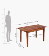 Adwin Sheesham Wood 6 Seater with Bench Dining Table Set with Extendable Table Top (Honey Finish) - Image 11