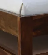 Froya Sheesham Wood Single Bed with Trundle (Provincial Teak Finish) - Image 12