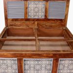 Felice Sheesham Wood Queen Size Bed in Dual Tone Finish with Box Storage - Image 13