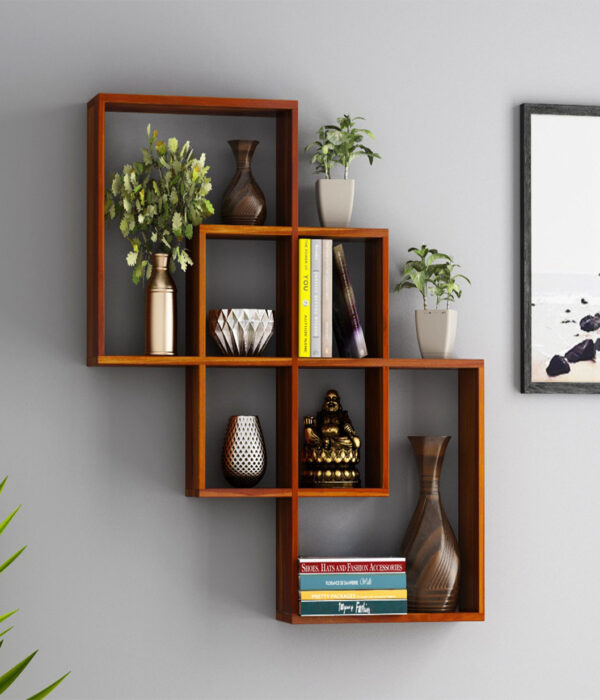 Grizzo Wall Shelf (Honey Finish)