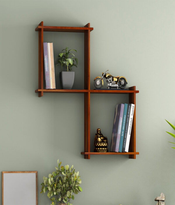 Bison Wall Shelf (Honey Finish)