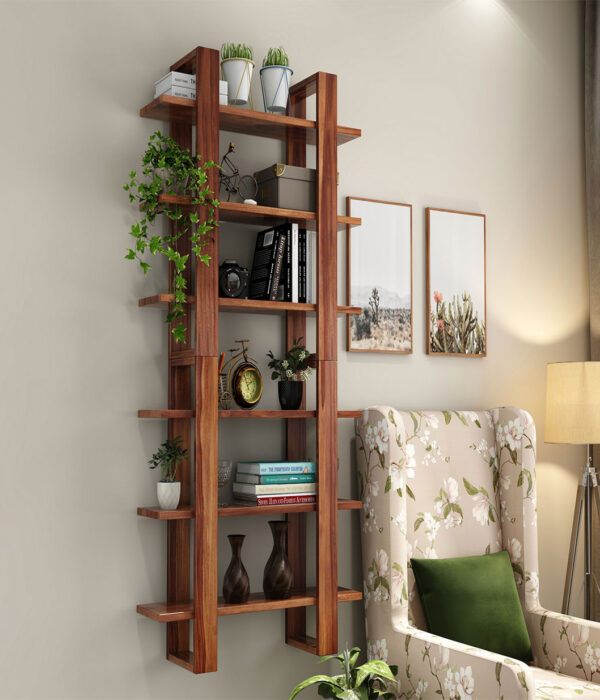 Preston Wall Shelf (Honey Finish)