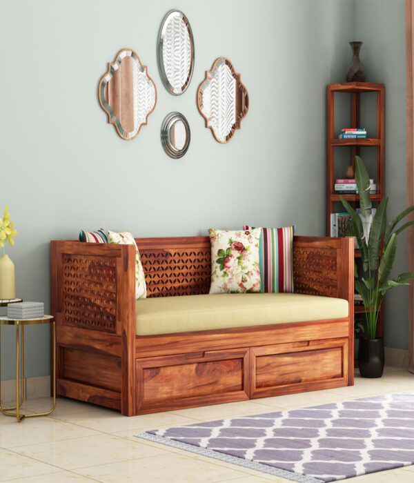 Angelica Storage Divan (Honey Finish)