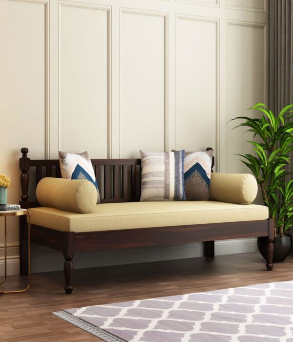 Tauras Divan (Walnut Finish)