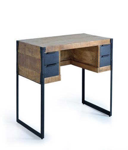 Mango Wood Desk With Metal Legs