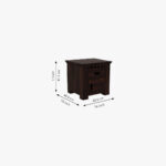 Adolph Bedside Table (Walnut Finish) - Image 5