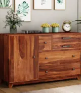 Dunesta Sheesham Wood Chest Of Drawers (Honey Finish)