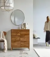 Cabrielle Solid Mango Wood Chest of Drawers (Natural Finish)