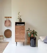 Pevel Acacia Wood Small Chest of drawers (Natural Finish)