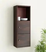 Medknight Sheesham Wood Wall Mounted Kitchen Rack (Walnut Finish)