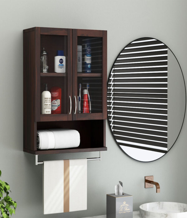 Davies Bathroom Cabinet (Walnut Finish)