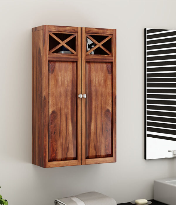 Esparza Bathroom Cabinet (Honey Finish)