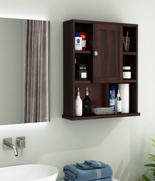Cuevas Bathroom Cabinet (Walnut Finish)