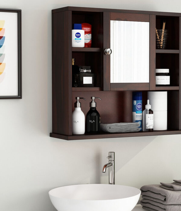 Ewing Bathroom Cabinet (Walnut Finish)