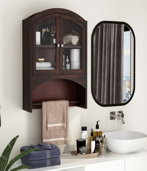 Hendrix Bathroom Cabinet (Walnut Finish)