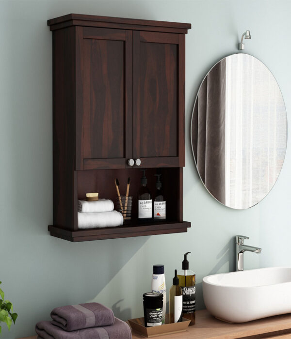 Frey Bathroom Cabinet (Walnut Finish)