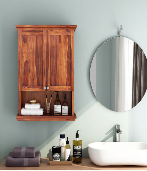 Frey Bathroom Cabinet (Honey Finish)