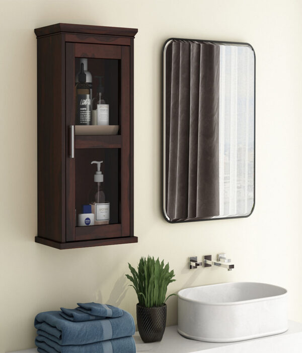 Benitez Bathroom Cabinet (Walnut Finish)