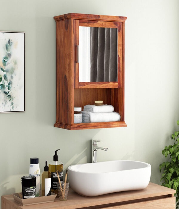 Rowland Bathroom Cabinet (Honey Finish)