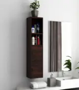 Medknight Sheesham Wood Wall Mounted Bathroom Cabinet (Walnut Finish)