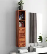 Medknight Sheesham Wood Wall Mounted Bathroom Cabinet (Honey Finish)