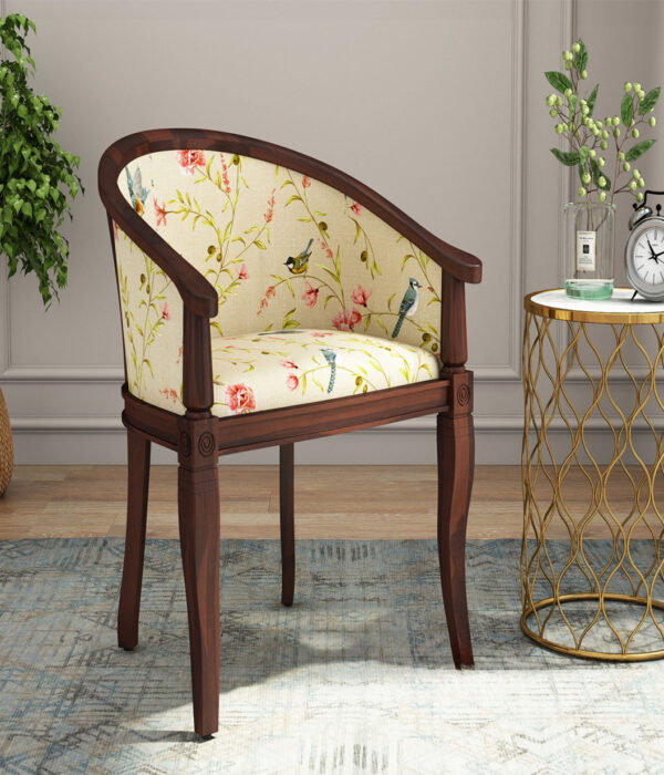 Arctic Arm Chair (Cotton, Cream Robins)